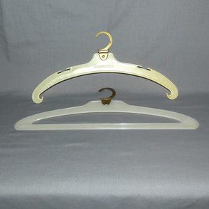 Set of 2 Vintage Samsonite Plastic Folding Travel Clothes Hangers